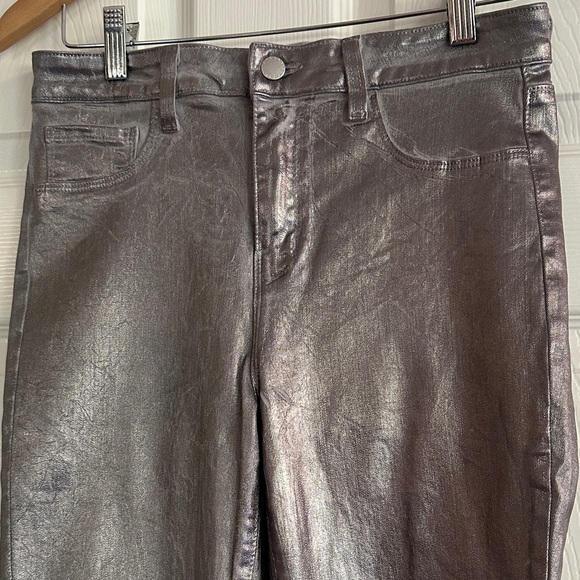 L'AGENCE Denim - L’Agence Metallic Silver Women Jeans 🩵
